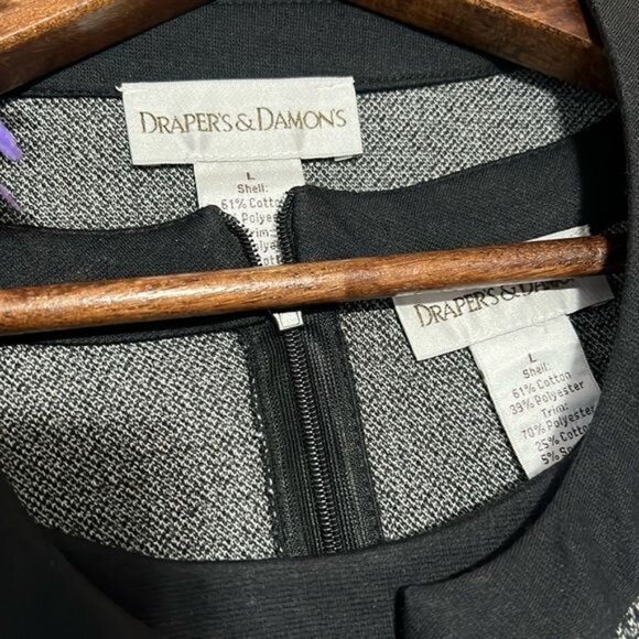 2-Piece Houndstooth Dress & Jacket Set Lightweight - Picture 6 of 14